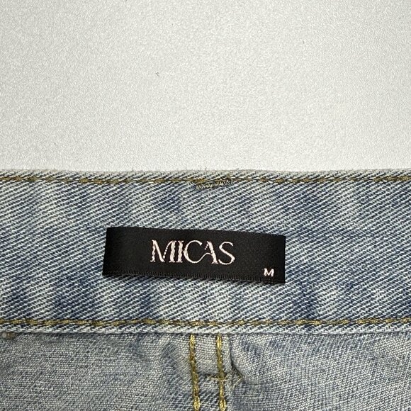 MICAS Baggy Jeans Womens Medium (28x29) Y2K Style Skate Wide Leg Grunge - Picture 6 of 12